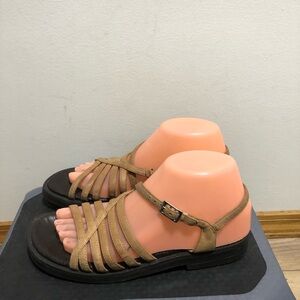 Earth Shoe Dogwood Womens Brown Leather Strappy Sandal Size 6.5